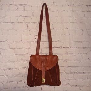 Vintage LIBAIRE Leather Shoulder Flap Bag Purse